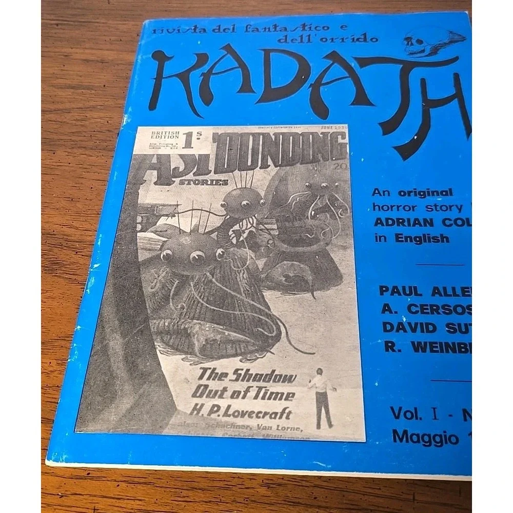 KADATH Vol 1 No 2 1982 fanzine  Weird Tales Fantasy Fiction Lovecraft Jim Pitts